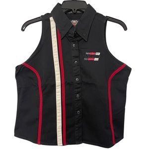 Harley-Davidson Sleeveless Button Down Shirt Size XL